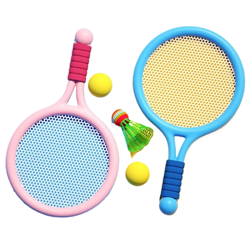 Parent-child Toys Kids Tennis Badminton Racket Badminton Set Elastic ...