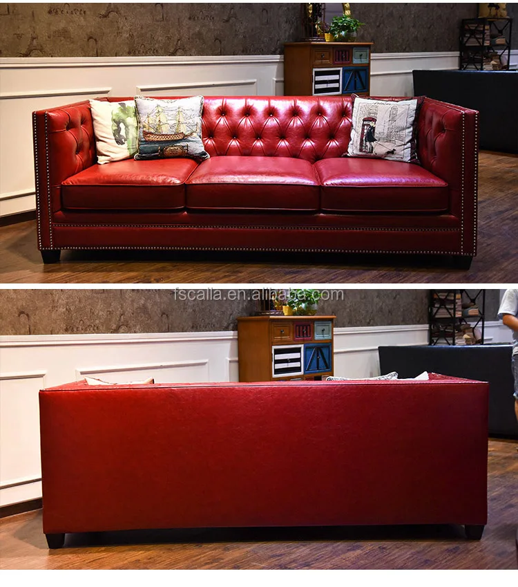 Luxury Antique Leather Chesterfield Sofa Set For Living Room Furniture Buy Chesterfield Sofa