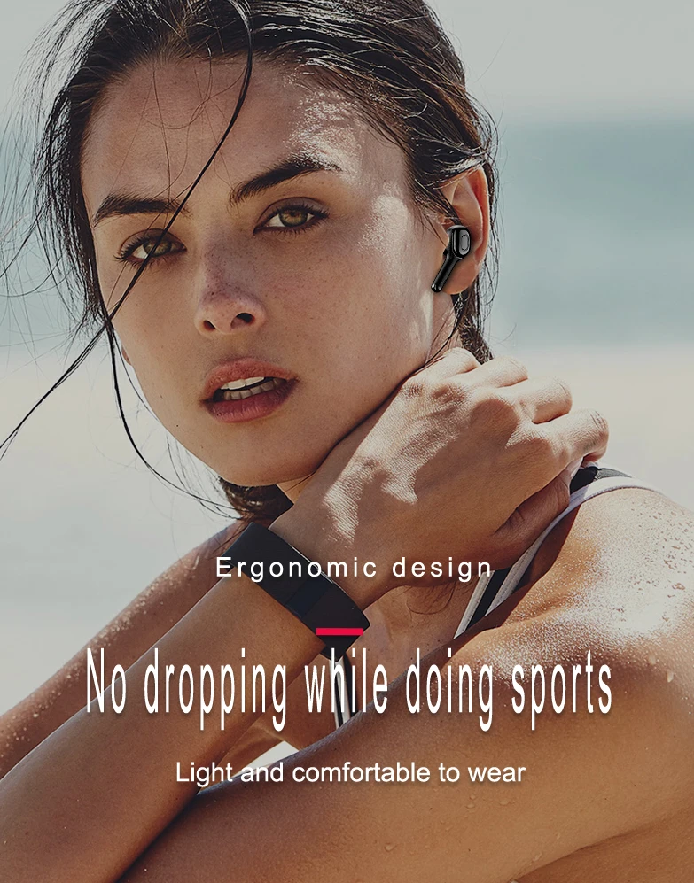wholesale 5.0 sport touch control blue tooth earphone tws wireless headphone earbuds for iphone x xs max xr 8plus - ANKUX.COM