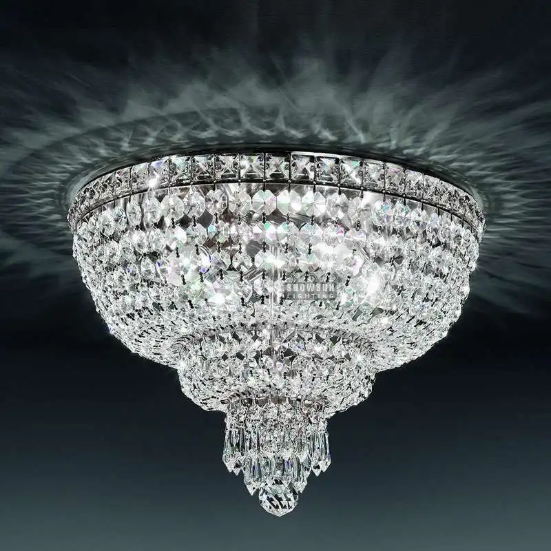 Zhongshan wholesale funky crystal ceiling light for home decoration