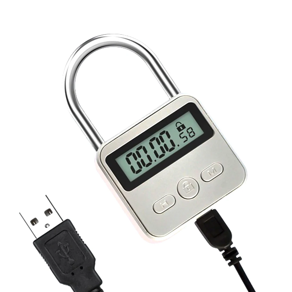 New Metal Time Lock Zinc Alloy 45mm Strong Timer Alarming Padlock With