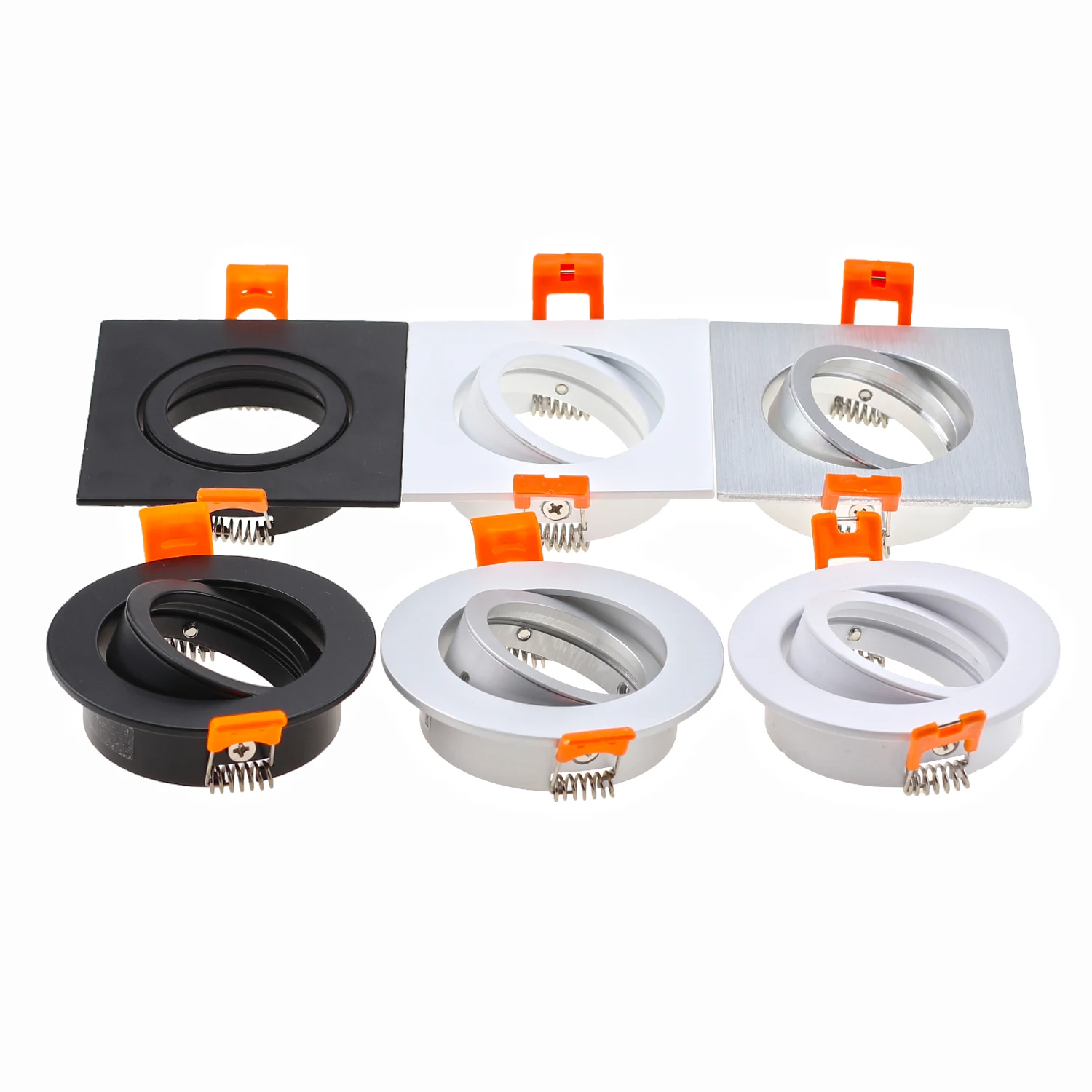 Modern Design Recessed Lighting Accessories Housing Adjustable GU10 Downlight Fitting MR16 Spotlight Fixture