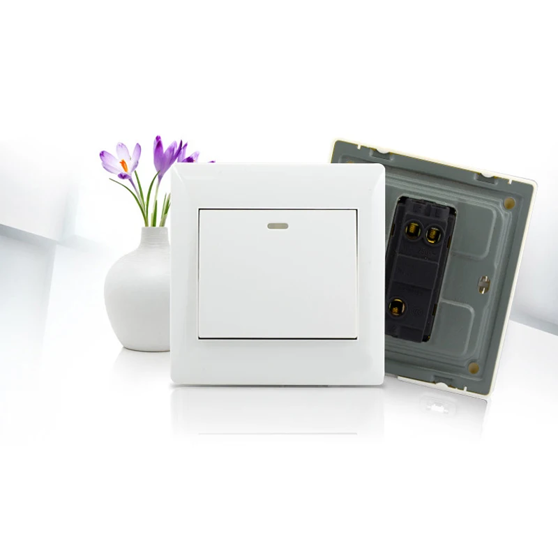 1/2/3/4 Gang 2 Way Push Button Switch Panel Wall Mounted On/off Switch ...