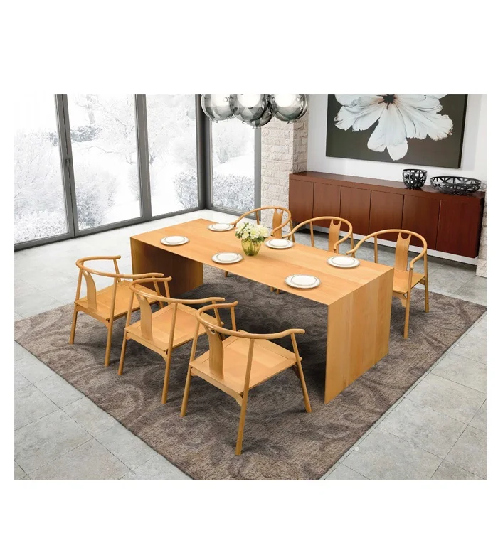 Traditional Style Teak Wood Carved Dining Table & Wood Dining Table