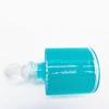 Eco friendly 180ml round cosmetic glass essential oil bottle with silica gel plug