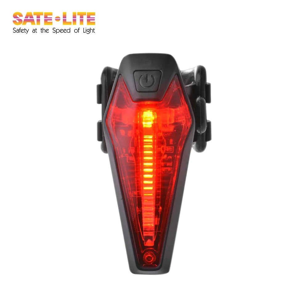 Sate-Lite bike light with StVZO Germany K mark , USB rechargeable bike tail light rear Light LR-01