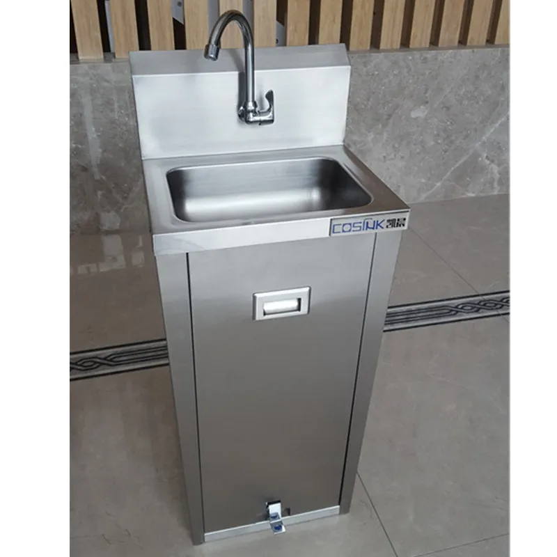 Free Stand Portable Stainless Steel Hand Wash Sink With Hot Water Buy