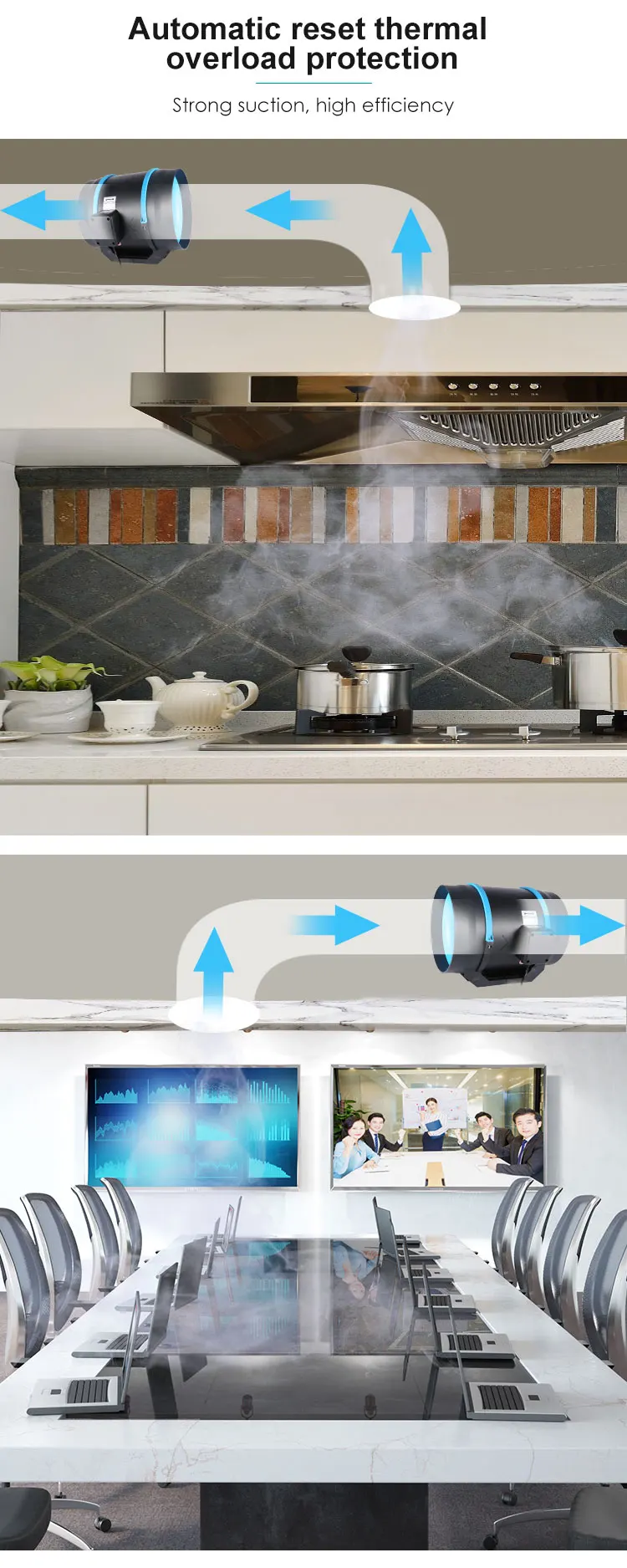 Hot Sale Hydroponics mini Warehouse Wind Power Turbine ventilation mixed flow fan