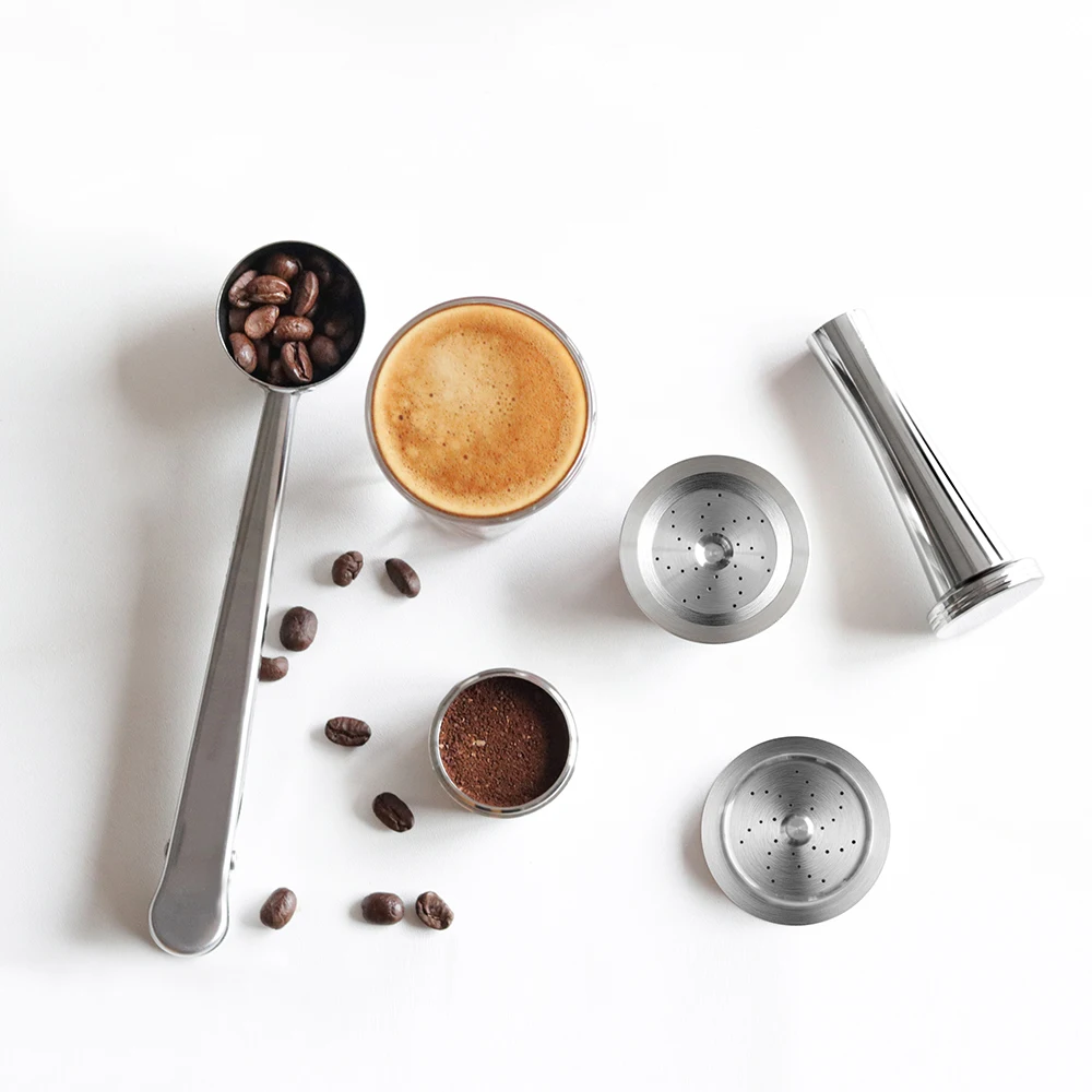 En Satış Yeniden Kullanılabilir Paslanmaz Çelik Nespresso Zengin Krem