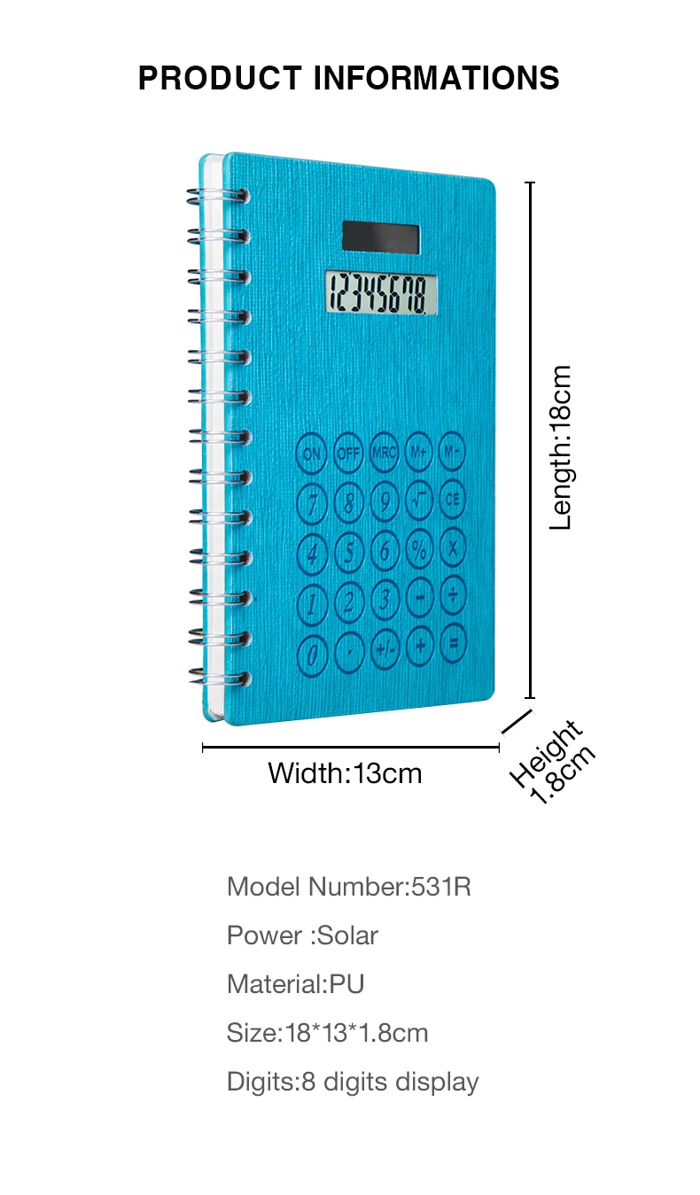 Caderno Escolar with Calculator