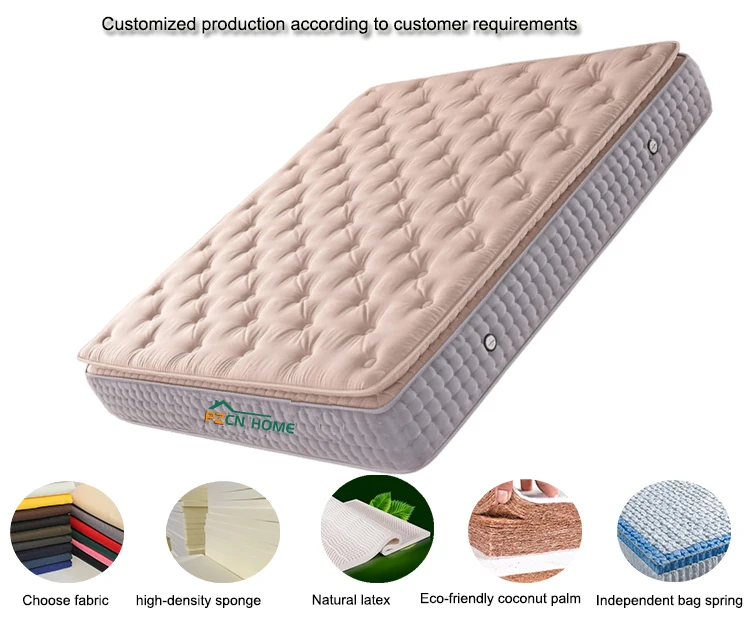 Factory direct sale can be customized luxury environmental protection high density foam mattress