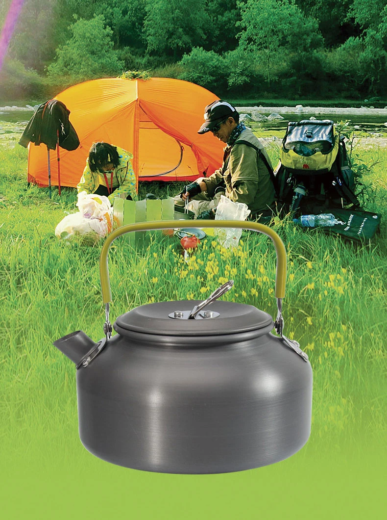 Portable Outdoor Picnic Cooking Kettle 0.8l Camping Teapot Hiking