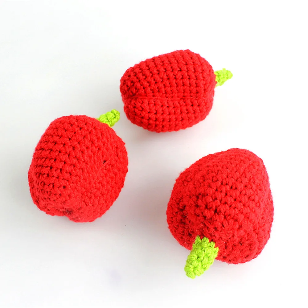 Factory Price Handmade Crochet Soft Fruits And Vegetables For Baby