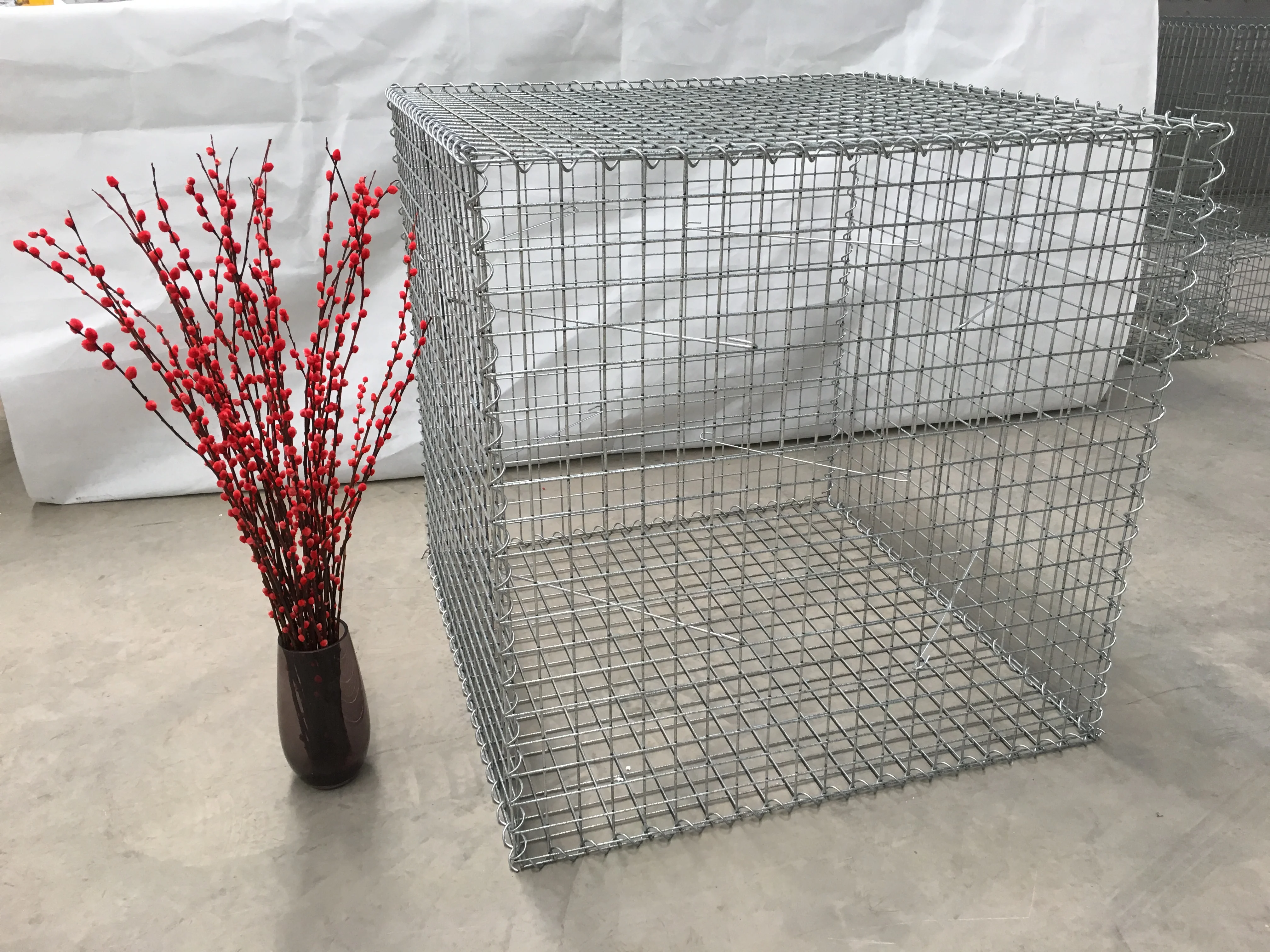 20cm 30cm Galvanized U Shape Iron Gabion Baskets Box Garden Screen ...