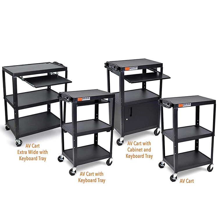 Commercial Furniture Adjustableheight Av Presentation Station Mobile