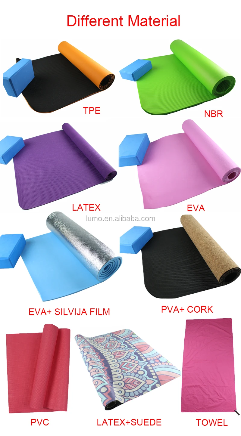 180*63 180*81cm Custom Logo Tpe Yoga Mat Factory,Bulk Wholesale Double Layer Fitness Exercise
