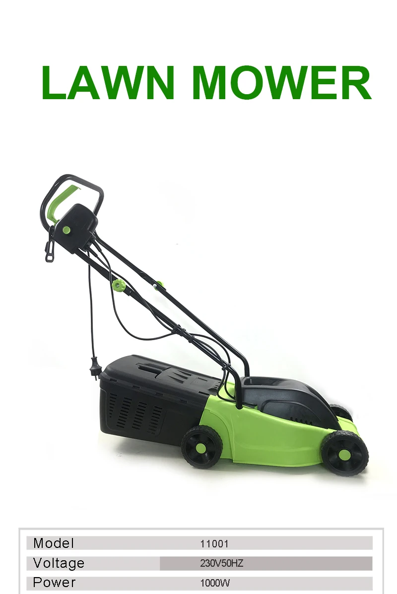 3 in 1 mower Hand Held 1000W 32cm Electric Grass Lawn Mower Made in China