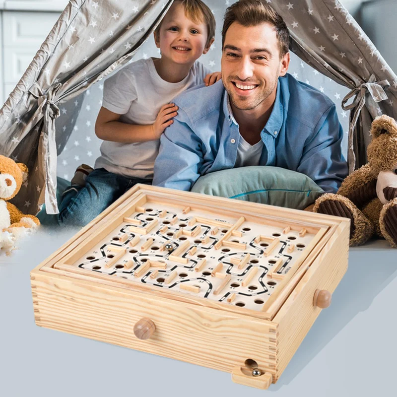 Tabletop Balancing Ball Game Rolling Ball Maze Board Game Antistress