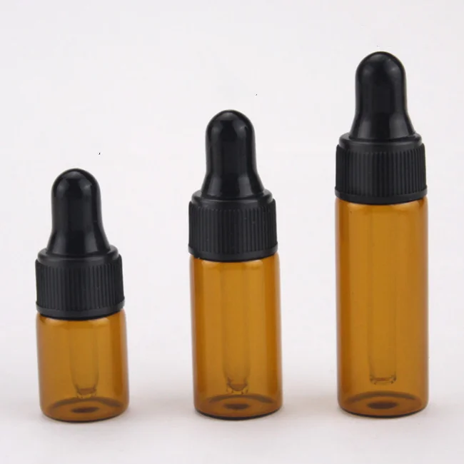 High Quality 1ml 2ml 3ml 5ml Small Perfume Glass Sample Bottle 14 Dram 58 Dram 1 Ml 2ml Amber 4669