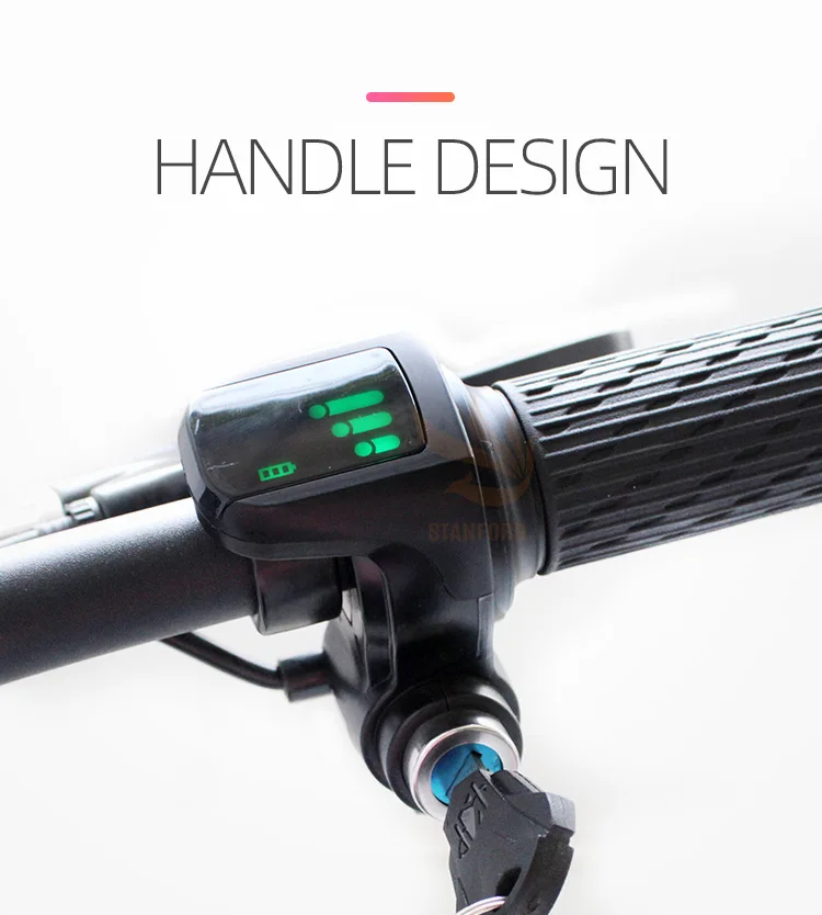 Stanford 48v Bike E Ebike Folding Fat Cheap Mini Foldable Scooter