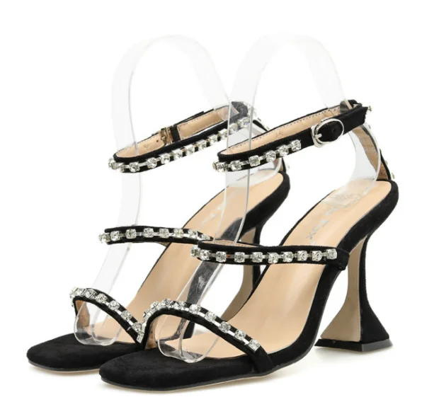 Venta al por mayor altos tacones de cristales strass Compre Venta al por mayor altos tacones de cristales strass Compre
