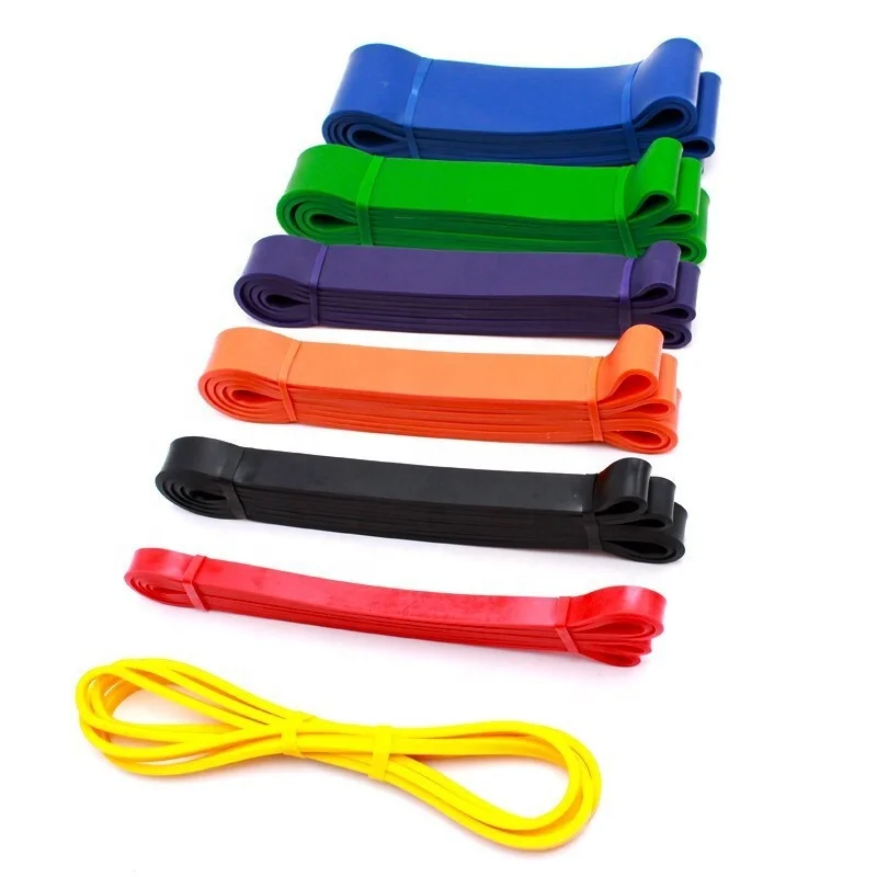 Hot Selling Tpe Resistance Band Oem Loop Exercise Color Elastic Stretch ...