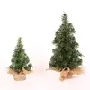 Mini Christmas Tree Bonus Star Treetop Small Miniature Tabletop Artificial Trees Table Top Desk Tiny Ornaments and Decoration
