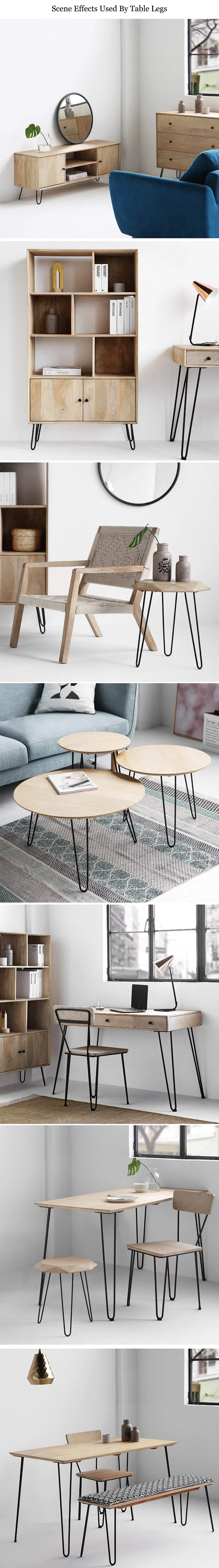 Hairpin Legs Wholesale Cheap 16'' Inch Round U V Shaped Iron Steel Feet