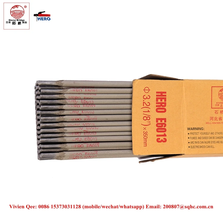 Welding Rod Welding Electrode Hero E6013 E6010 E6011 E7018 E7016 Stone