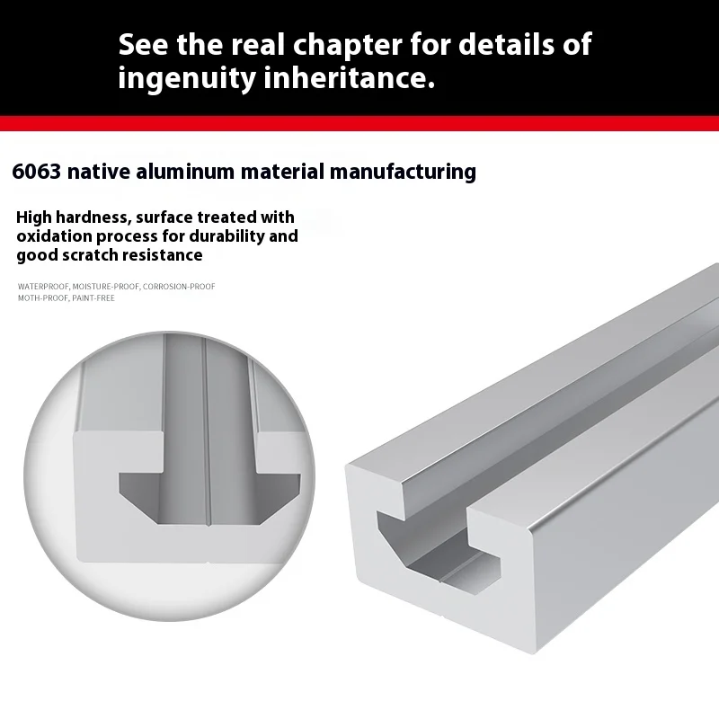 1830U Type Industrial Aluminum Alloy Profile Guide Rail 1830C Manipulator Fixture with Cutting Service for Decorations supplier