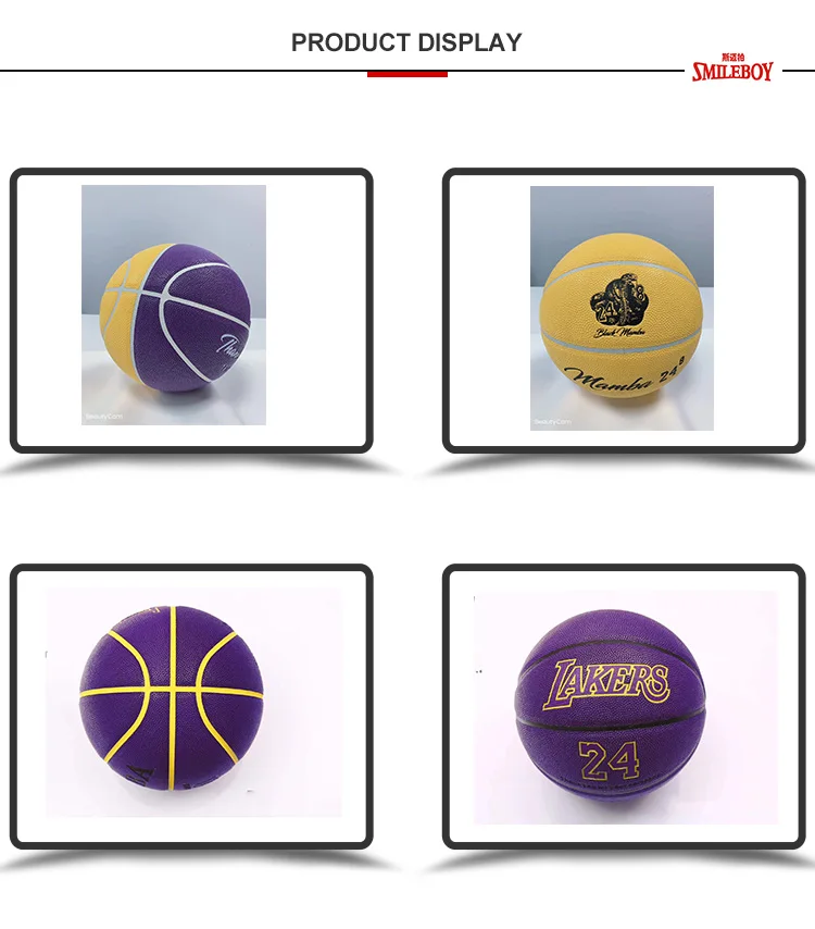 customize logo basketball as souvenir for basketball training basketball purple ball