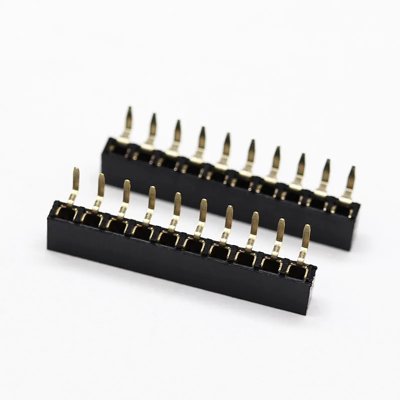 Female Pin Header Connector Spacing 2.54mm Positions 1p~40pin Single ...