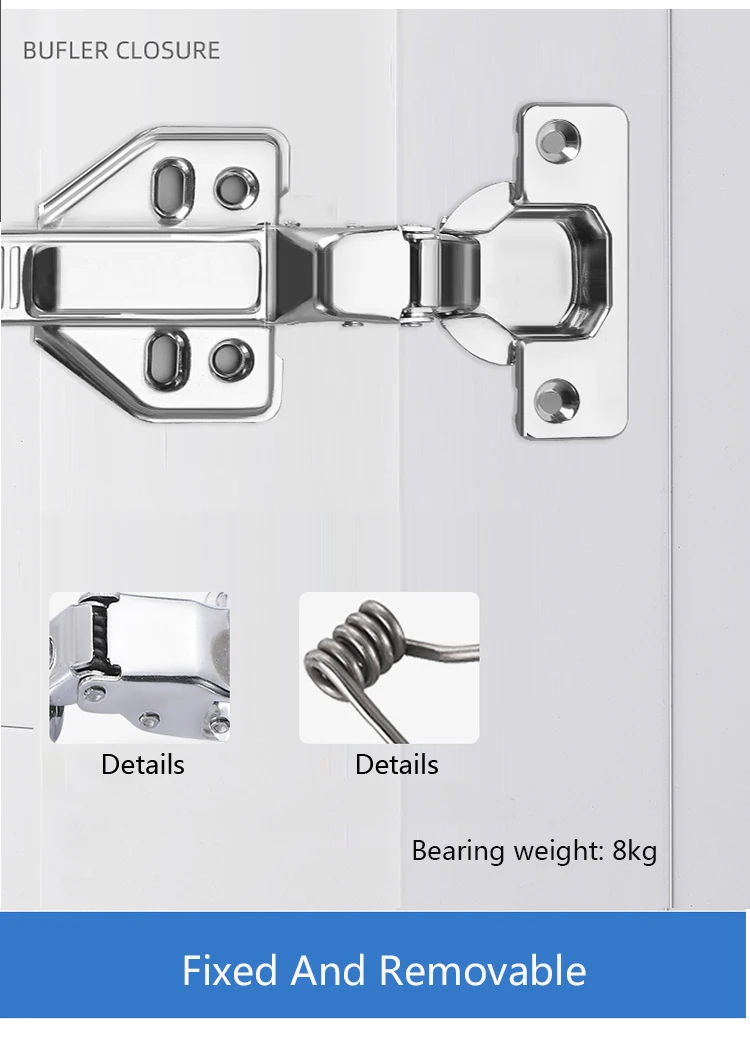 Luxury stainless steel adjustable hydraulic Cabinet Door Hinge For Furniture//