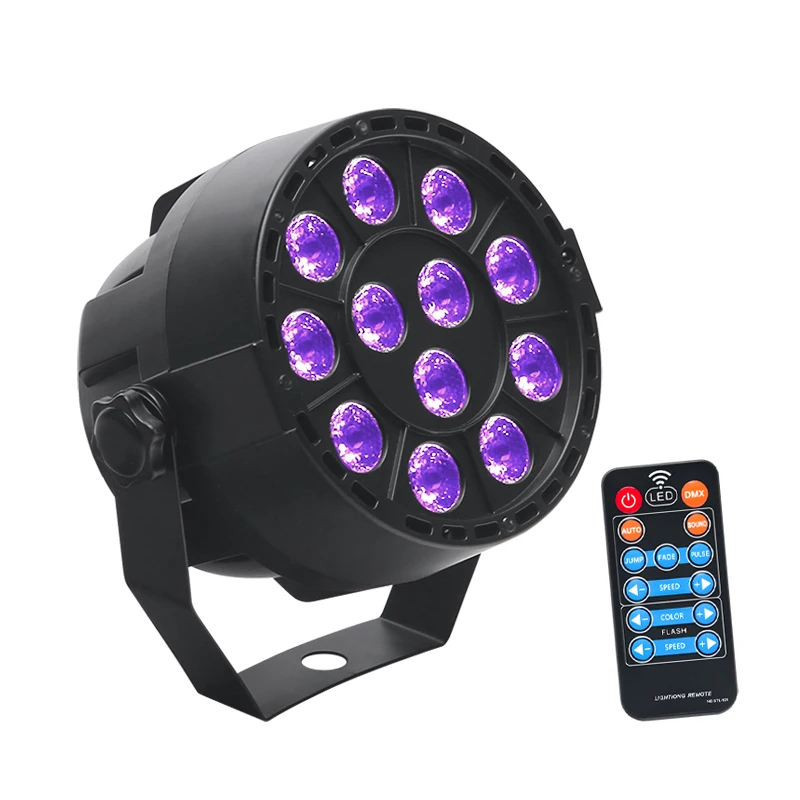 Purple led mini par can stage light party dj decoration lights