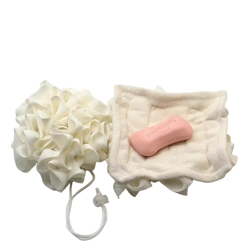 Multipurpose Exfoliating Mesh Pouf Soap Pocket Bath Body Wash Puff