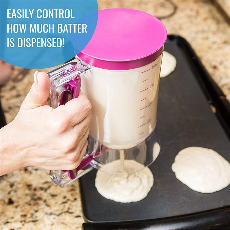 900ml Batter Flour Paste Dispenser For Cupcake Cookie Cake Muffins