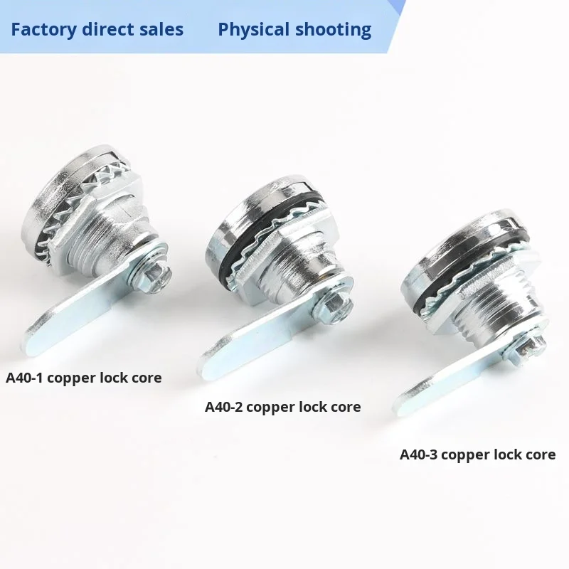 A40-2 Cabinet Lock Waterproof Dustproof Cylindrical Telecom Box Lock Cam Lock Distribution Electrical Cabinet Cutting manufacture