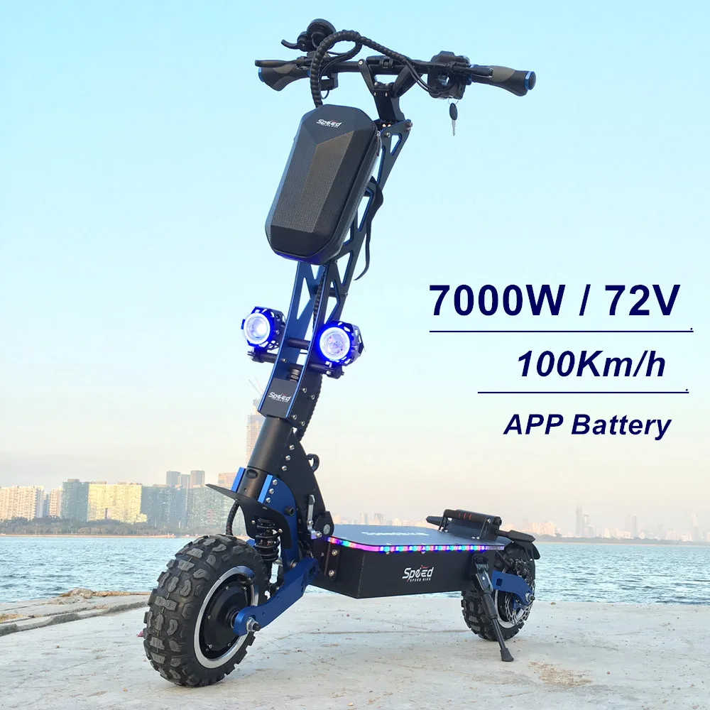 Fastest 72v Foldable Dual Motor 7000w Electric Scooter For Adults - Buy