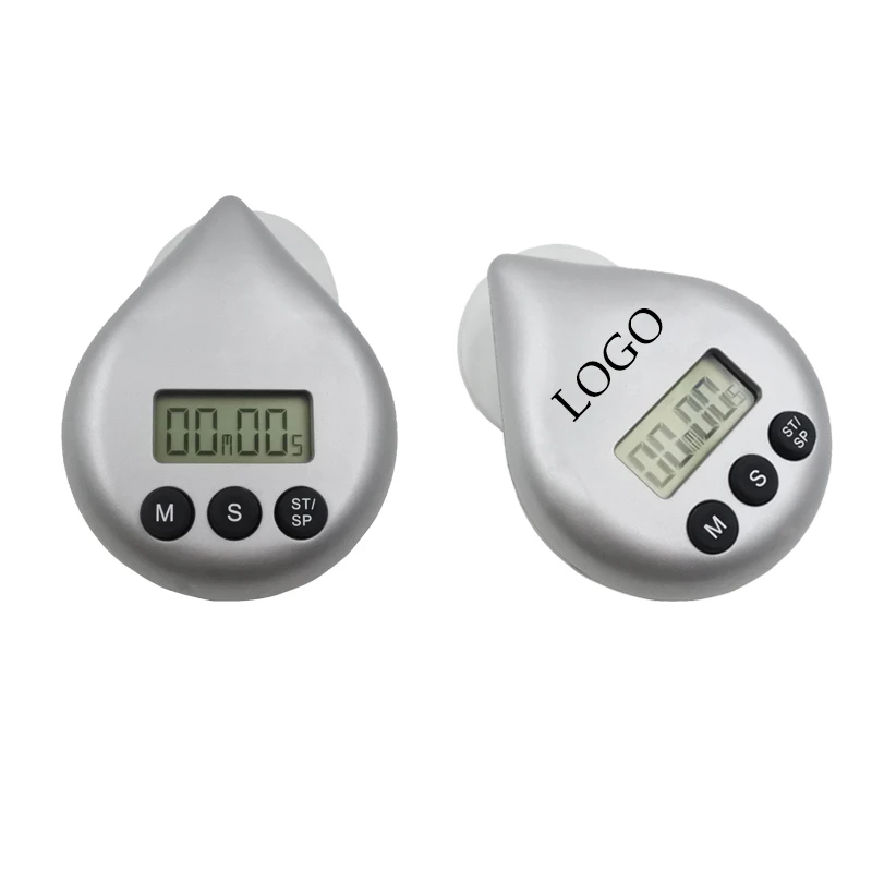 Creative Water Drop Lcd Shower Timer Waterproof Kitchen Electronic