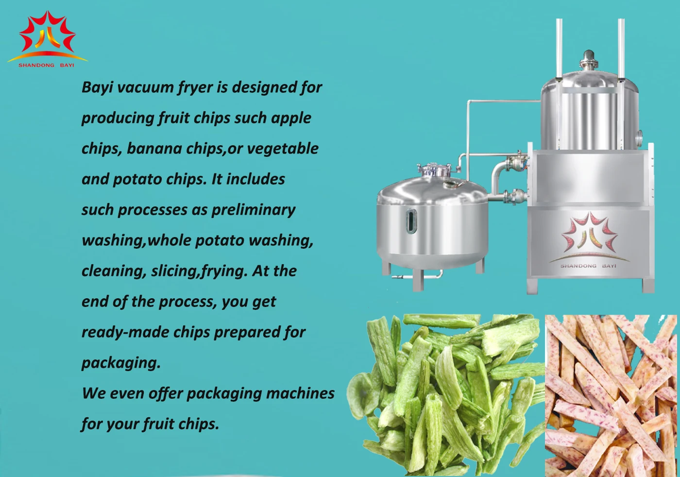 Automatic commercial  fruits vegetables carrot okra vacuum fryer machine for chips