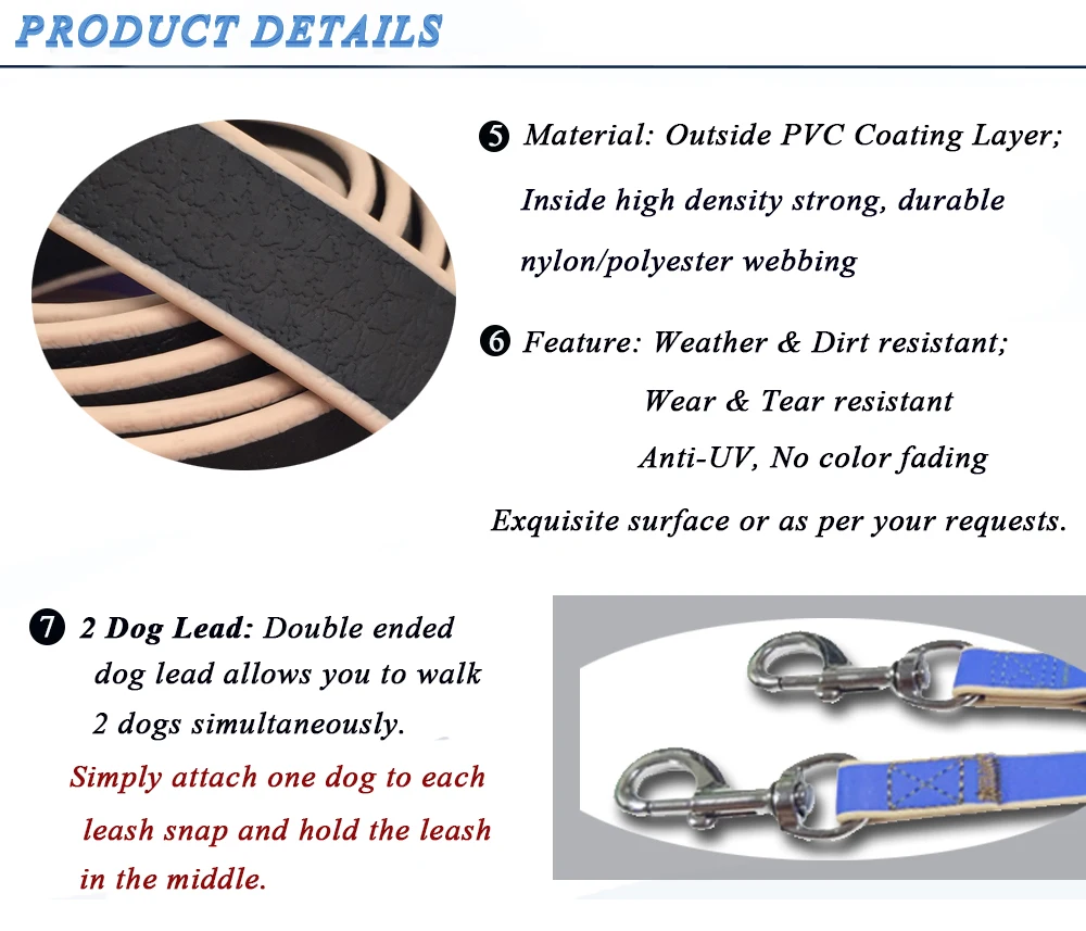 Aazon.co : STGOOD No Tangle Dog Leash Coupler, Dual Double Dog