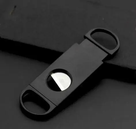 Double Finger Stretch Type Metallic Cigar Knife High Grade Stainless Steel Cutter Cigars Tool Accessories Hot Sale