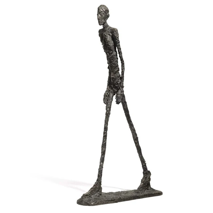 Modern Art Reproduction Bronze Giacometti's Striding Walking Man ...