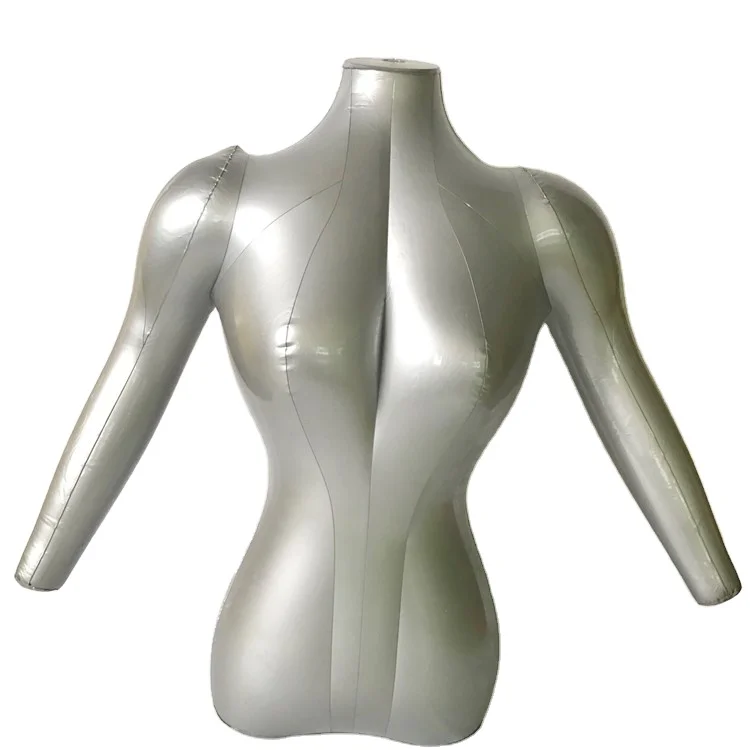 Man Half Body W/ Arm Inflatable Mannequin Dummy Torso Model Fashion Display 