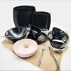 hot sale wholesale household cheap black printing chinese style ceramic dinnerware/tableware sets stock