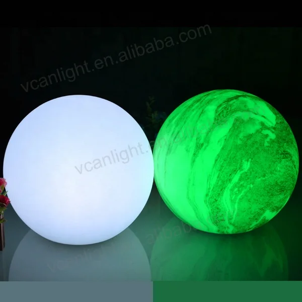 Floating on pool Globe with Color Changing control by remote LED Lighting