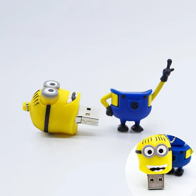 Promotion gift Minions PVC custom USB flash drive 1GB 2GB 4GB 8GB - ANKUX.COM