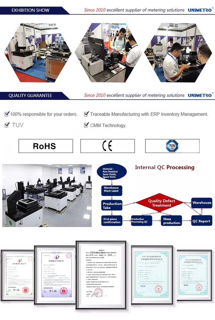 Tool Inspection System with 80*60*60mm Measurement Range 0.0001mm Linear Scale Resolution and DXF File Input Vision Measuring Machine