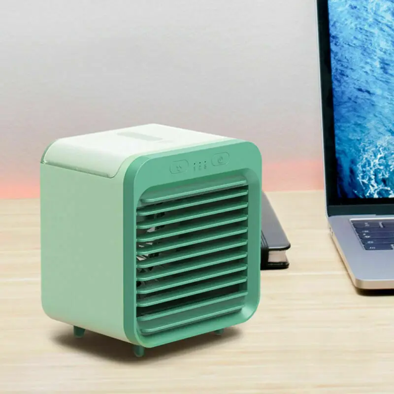 
Stand USB Rechargeable Mini Air Cooler Humidifier Fans Portable Air Conditioners 