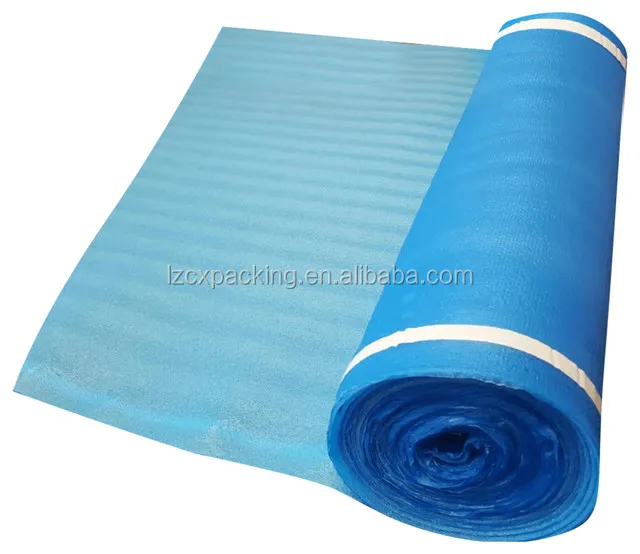 Blue Epe Foam Underlay For Laminate Floor With Pe Film Or Silver Gloden